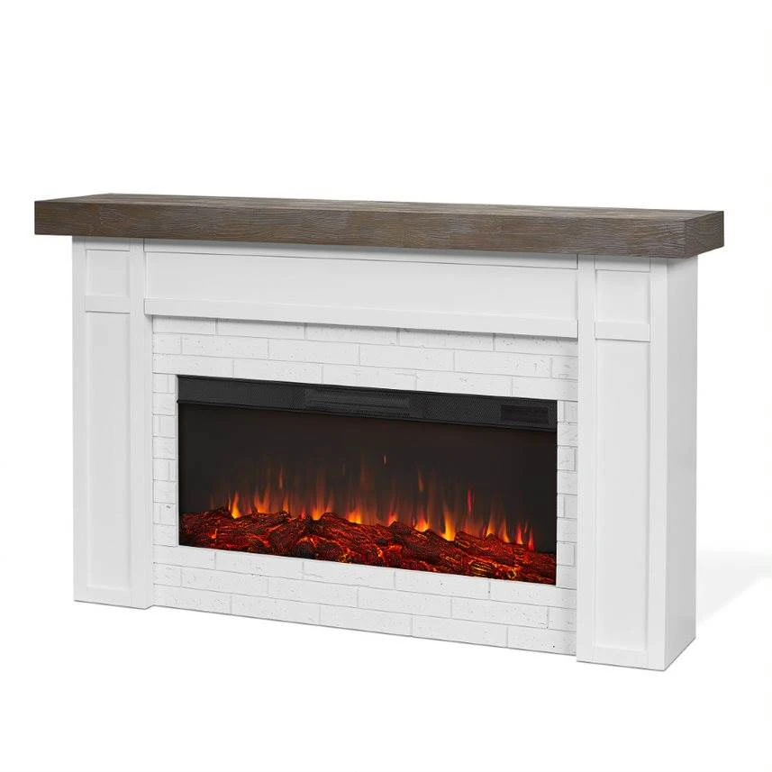 64" Cravenhall White Electric Fireplace 11 64" Cravenhall White Electric Fireplace - Image 9