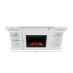 74" Winterset White Electric Fireplace -Electric Radiators Direct 9 121
