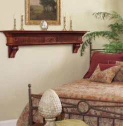 Dimplex 60"/ 72" Devonshire Shelf Or Mantel Shelf - Distressed Cherry -Electric Radiators Direct 9 30