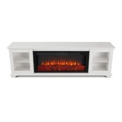 81" Benjamin White TV Stand Electric Fireplace -Electric Radiators Direct 9 82