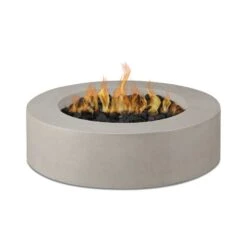 43" Beaumont Round Propane Fire Table In Flint -Electric Radiators Direct 9 93