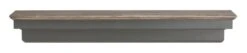 48" / 60" / 72" The Hadley Shelf Or Mantel Shelf - Cottage Gray Distressed Finish -Electric Radiators Direct 9.1 02