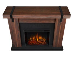 48" Aspen Chestnut Barnwood Electric Fireplace -Electric Radiators Direct 9220E CHBW Top