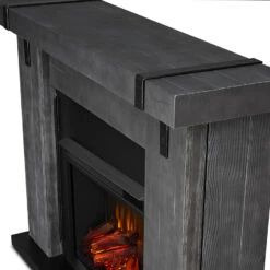 48" Aspen Gray Barnwood Electric Fireplace -Electric Radiators Direct 9220E GBW Detail