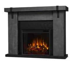 48" Aspen Gray Barnwood Electric Fireplace -Electric Radiators Direct 9220E GBW Hero