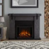 48" Aspen Gray Barnwood Electric Fireplace 2 48" Aspen Gray Barnwood Electric Fireplace -Electric Radiators Direct 9220E GBW Lifestyle