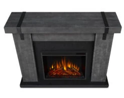 48" Aspen Gray Barnwood Electric Fireplace -Electric Radiators Direct 9220E GBW Top