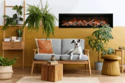 50" Amantii BI Deep Smart Indoor/Outdoor Built-In Electric Fireplace -Electric Radiators Direct Amantii20BI20XT20Deep20with20Birch20Logset