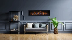 50" Amantii BI Deep Smart Indoor/Outdoor Built-In Electric Fireplace -Electric Radiators Direct Amantii20BI20XT20Deep20with20Rustic20logset