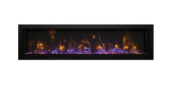 55" Remii Deep Indoor/Outdoor Built-In Electric Fireplace 10 55" Remii Deep Indoor/Outdoor Built-In Electric Fireplace -Electric Radiators Direct BI60DEEP BROWN YELLOW MG 0638