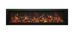 40" Amantii BI Deep SMart Indoor/Outdoor Built-In Electric Fireplace -Electric Radiators Direct BI60DEEP DRIFT YELLOW20AND20ORANGE MG 0273