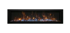 55" Remii Deep Indoor/Outdoor Built-In Electric Fireplace 9 55" Remii Deep Indoor/Outdoor Built-In Electric Fireplace -Electric Radiators Direct BI60DEEPBROWN YELLOW MG 0634