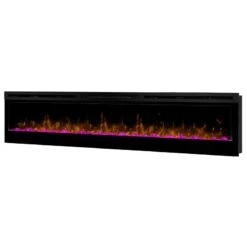 74" Dimplex Prism Wall Mount Fireplace - X-BLF7451 -Electric Radiators Direct BLF7451 Pink Angle 70F 150dpi