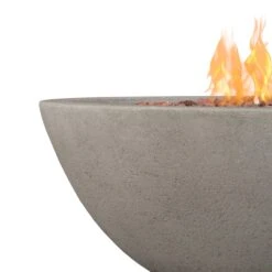 36" Riverside Fire Bowl - Glacier Gray -Electric Radiators Direct C539LPGLG Detail