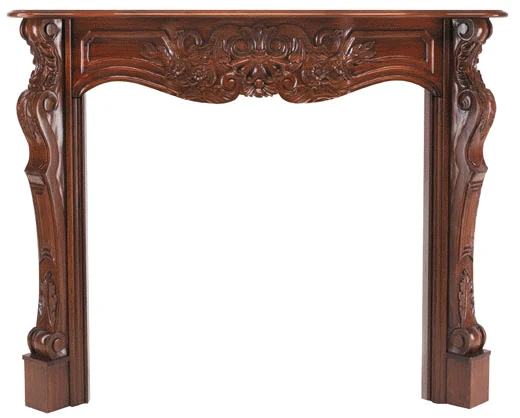 48" / 58" The Deauville Mantel - Unfinished 4 48" / 58" The Deauville Mantel - Unfinished - Image 2