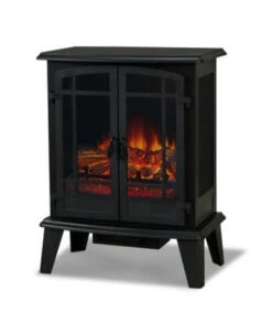 25" Foster Real Flame Black Electric Fireplace Stove -Electric Radiators Direct Foster20231