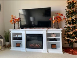 72" Fresno White Electric Media Fireplace -Electric Radiators Direct G1200E W Customer Photo