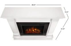 48" Silverton Electric Fireplace -Electric Radiators Direct G8600E W DIMS
