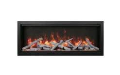 88" Symmetry Xtra Tall Smart Electric Indoor / Outdoor WiFi Enabled Fireplace -Electric Radiators Direct MG 9642 02