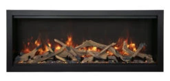 42" Symmetry Xtra Tall Smart Electric Indoor / Outdoor WiFi Enabled Fireplace -Electric Radiators Direct MG 9743