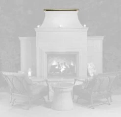 65" Mariposa Classic Outdoor Fireplace -Electric Radiators Direct Rain20cover202 4