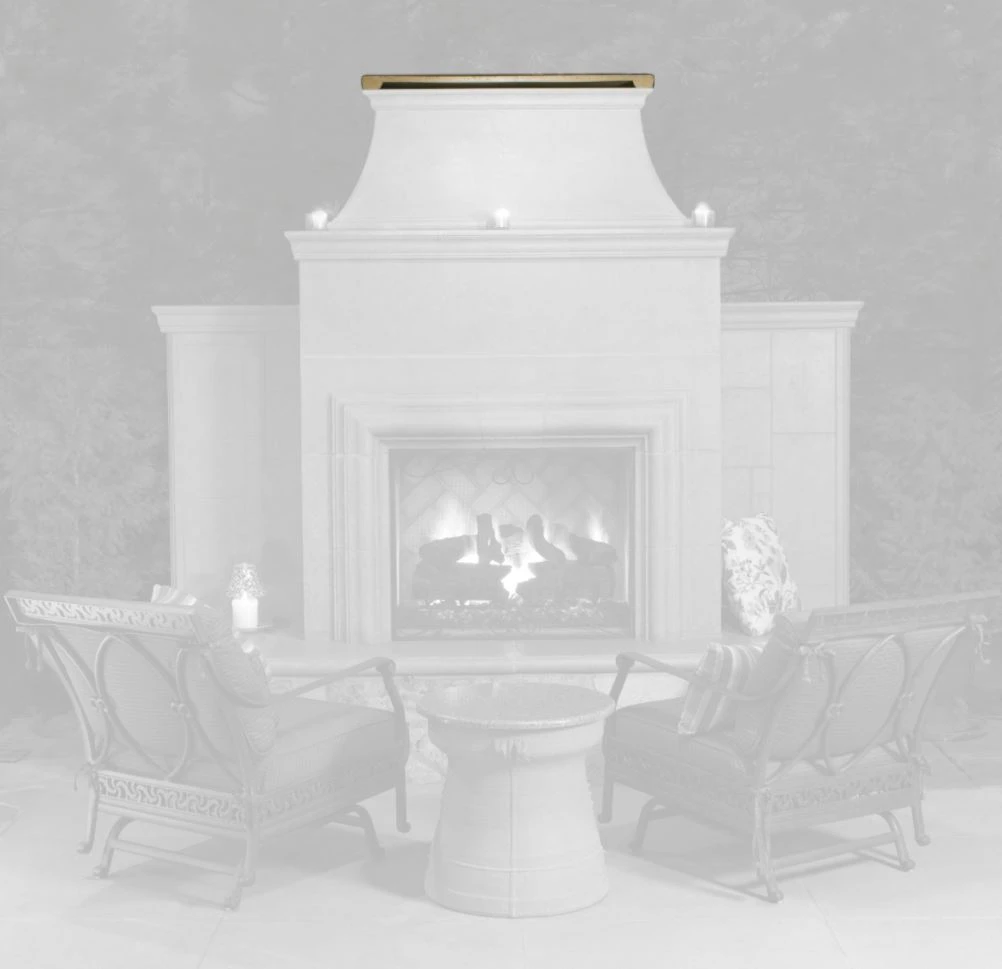 65" Petite Cordova Outdoor Fireplace 9 65" Petite Cordova Outdoor Fireplace - Image 7