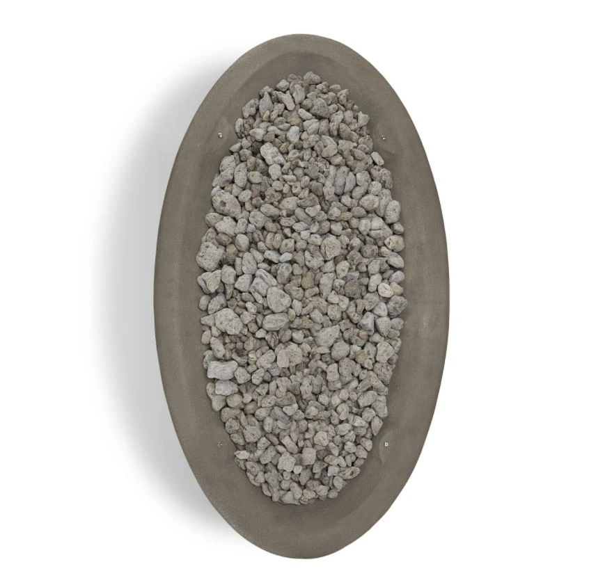 58" Glacier Gray Riverside Large Oval LP Fire Bowl 4 58" Glacier Gray Riverside Large Oval LP Fire Bowl - Image 2