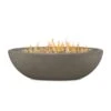58" Glacier Gray Riverside Large Oval LP Fire Bowl