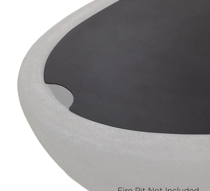 58" Glacier Gray Riverside Large Oval LP Fire Bowl 12 58" Glacier Gray Riverside Large Oval LP Fire Bowl - Image 10