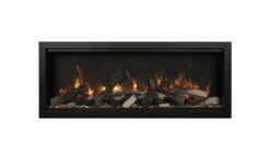 42" Symmetry Xtra Tall Smart Electric Indoor / Outdoor WiFi Enabled Fireplace -Electric Radiators Direct SYM50XT20SPLIT20YELLOW20FLAME MG 9471