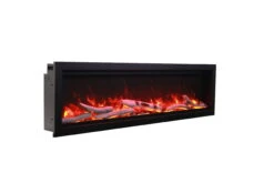 60" Symmetry Bespoke Smart Indoor / Outdoor Electric Fireplace -Electric Radiators Direct SYM60 SIDE BIRCH ORANGE FLAME 0487 scaled 1