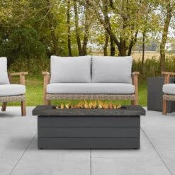 48" Sullivan LP Rectangle Fire Table In Gray