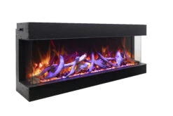 72" Amantii 3 Sided Glass Electric Fireplace -Electric Radiators Direct TRU20VIEW206020XL2020DRIFT2020ORANGE20AND20YELLOW MG 7599 01