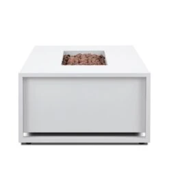42" Keenan White LP Firepit Table -Electric Radiators Direct Table204 01