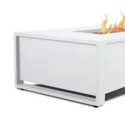 42" Keenan White LP Firepit Table -Electric Radiators Direct Table205 01
