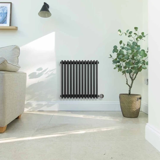 Ecostrad Allerton IQ WiFi Horizontal Triple Column Electric Radiator - Anthracite 600w (605 X 600mm) 4 Ecostrad Allerton IQ WiFi Horizontal Triple Column Electric Radiator - Anthracite 600w (605 X 600mm) - Image 2
