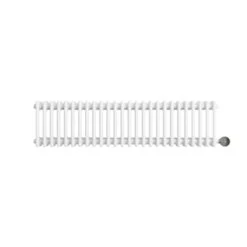 Ecostrad Allerton IQ WiFi Low Double Column Electric Radiator - White 1000w (1190 X 300mm) -Electric Radiators Direct allerton h a 1190x300 1