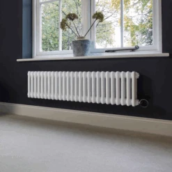 Ecostrad Allerton IQ WiFi Low Triple Column Electric Radiator - White 14 Ecostrad Allerton IQ WiFi Low Triple Column Electric Radiator - White -Electric Radiators Direct allerton iq triple l h w 1190x300 01.jpg
