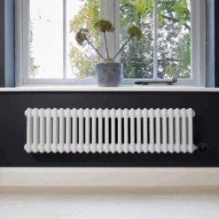 Ecostrad Allerton IQ WiFi Low Triple Column Electric Radiator - White