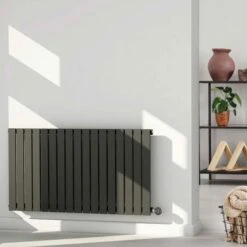 Ecostrad Ascoli IQ WiFi Designer Electric Radiator - Anthracite 800w (840 X 635mm) 14 Ecostrad Ascoli IQ WiFi Designer Electric Radiator - Anthracite 800w (840 X 635mm) -Electric Radiators Direct ascoli black living room 9