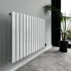 Ecostrad Ascoli IQ WiFi Designer Electric Radiators - White -Electric Radiators Direct ascoli iq white horizontal bedroom 1