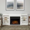 92" Ashton White Electric Fireplace -Electric Radiators Direct ash