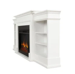 92" Ashton White Electric Fireplace -Electric Radiators Direct ash3