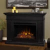 55.5" Centennial Real Flame Black Electric Fireplace -Electric Radiators Direct c 7747