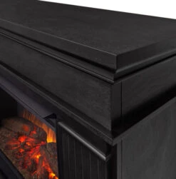 55.5" Centennial Real Flame Black Electric Fireplace 13 55.5" Centennial Real Flame Black Electric Fireplace -Electric Radiators Direct c4 07
