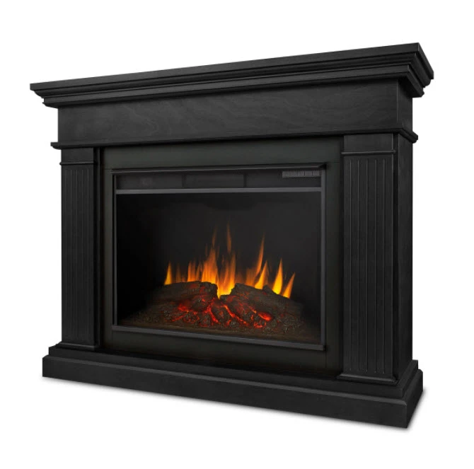 55.5" Centennial Real Flame Black Electric Fireplace 8 55.5" Centennial Real Flame Black Electric Fireplace - Image 6