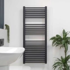 Front Page -Electric Radiators Direct cube anthracite 500x1200 basic face