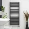 Ecostrad Cube Thermostatic Electric Towel Rail - Anthracite 1 Ecostrad Cube Thermostatic Electric Towel Rail - Anthracite -Electric Radiators Direct cube anthracite 500x1200 digital face