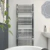 Ecostrad Cube Electric Towel Rail - Chrome -Electric Radiators Direct cube chrome 500x1200 basic face 1 1