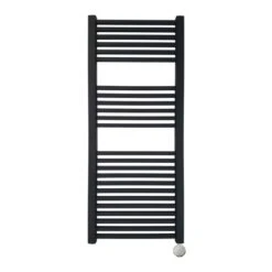 Ecostrad Cube Bluetooth Electric Towel Rail - Anthracite 600w (500 X 1200mm) 8 Ecostrad Cube Bluetooth Electric Towel Rail - Anthracite 600w (500 X 1200mm) -Electric Radiators Direct cube anthracite bluetooth front 500x1200 1